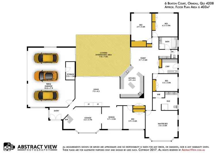 Floorplan of Homely house listing, 6 Beaton Court, Ormeau QLD 4208