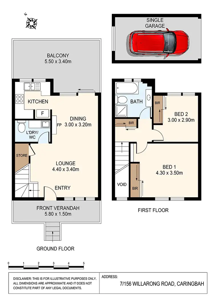 Floorplan of Homely apartment listing, 7/156 Willarong Road, Caringbah NSW 2229