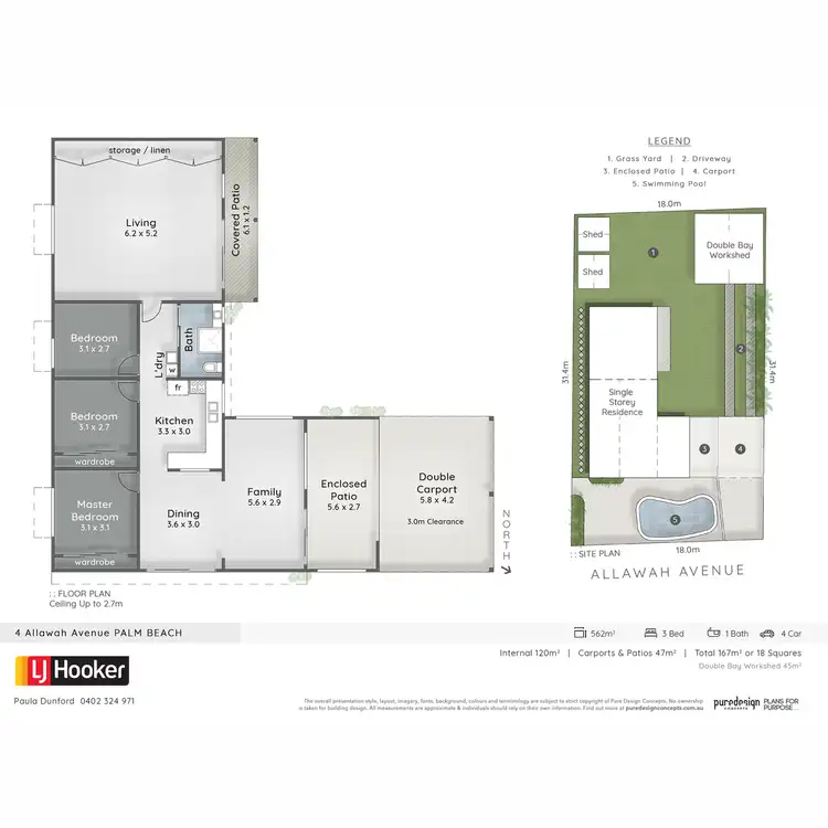 Floorplan of Homely house listing, 4 Allawah Avenue, Palm Beach QLD 4221