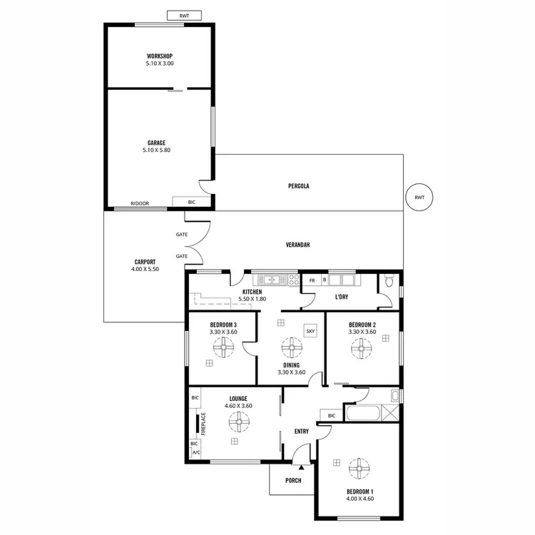 Floorplan of Homely house listing, 19 Reid Avenue, Hectorville SA 5073