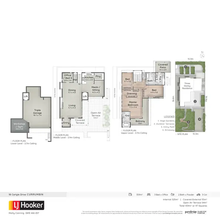 Floorplan of Homely house listing, 18 Carlyle Drive, Currumbin QLD 4223