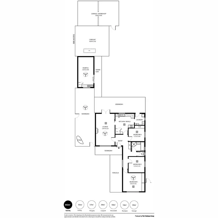 Floorplan of Homely house listing, 46 Cullford Avenue, Klemzig SA 5087
