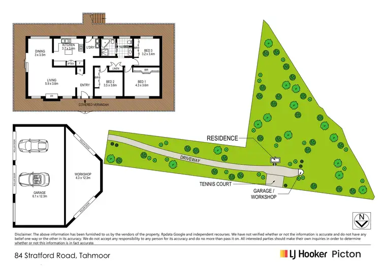 Floorplan of Homely rural property listing, 84 Stratford Road, Tahmoor NSW 2573