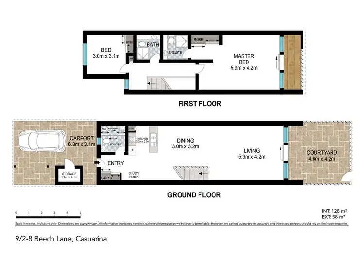Floorplan of Homely villa listing, 9/2-8 Beech Lane, Casuarina NSW 2487