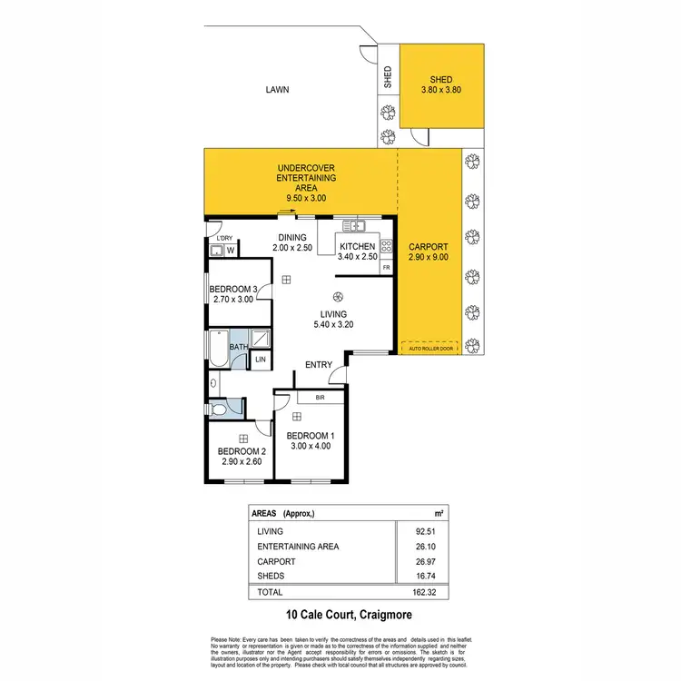 Floorplan of Homely house listing, 10 Cale Court, Craigmore SA 5114