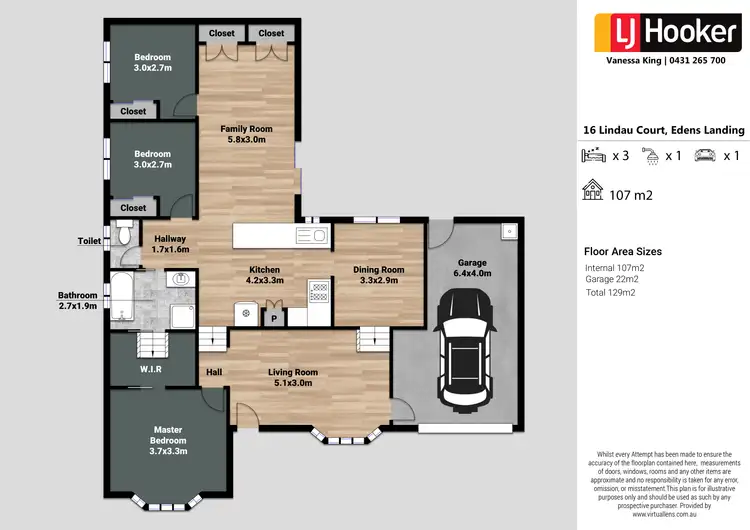 Floorplan of Homely house listing, 16 Lindau Street, Edens Landing QLD 4207