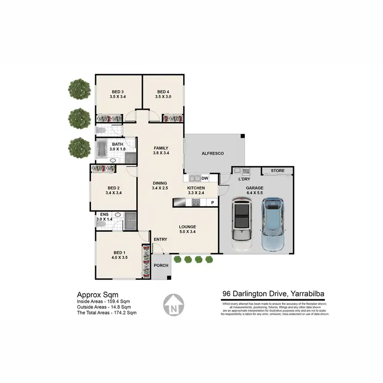 Floorplan of Homely house listing, 96 Darlington Drive, Yarrabilba QLD 4207