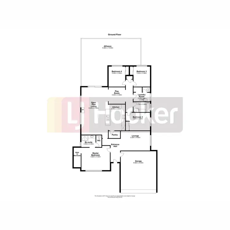 Floorplan of Homely house listing, 9 Sunburst Grove, Collie WA 6225