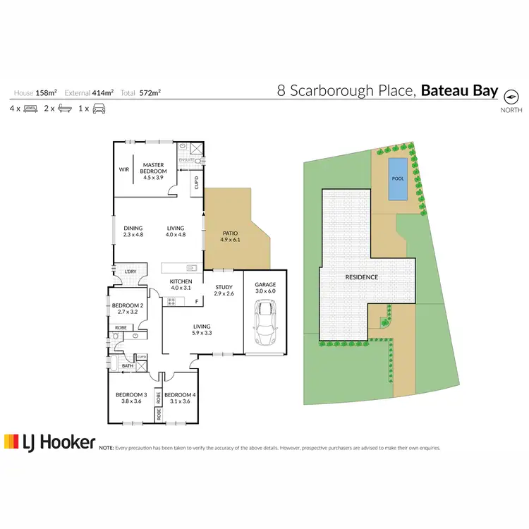 Floorplan of Homely house listing, 8 Scarborough Place, Bateau Bay NSW 2261