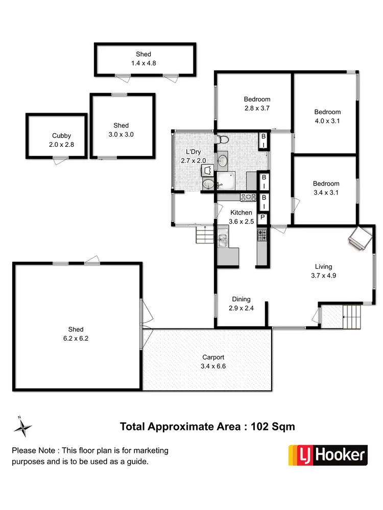 Floorplan of Homely house listing, 1 Laurel Street, Risdon Vale TAS 7016