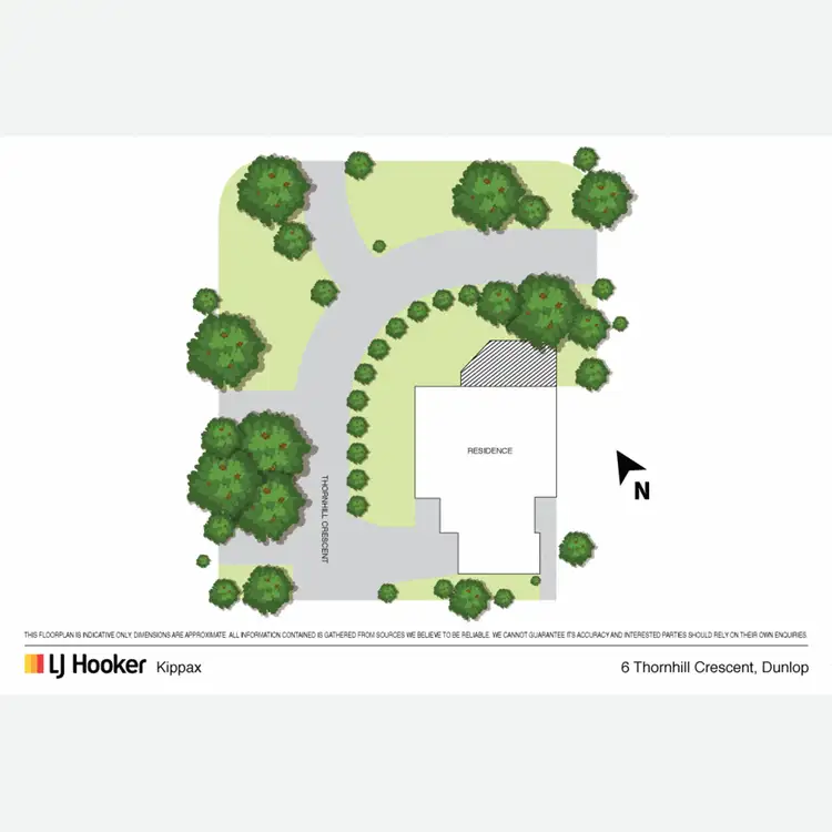 Floorplan of Homely house listing, 6 Thornhill Crescent, Dunlop ACT 2615