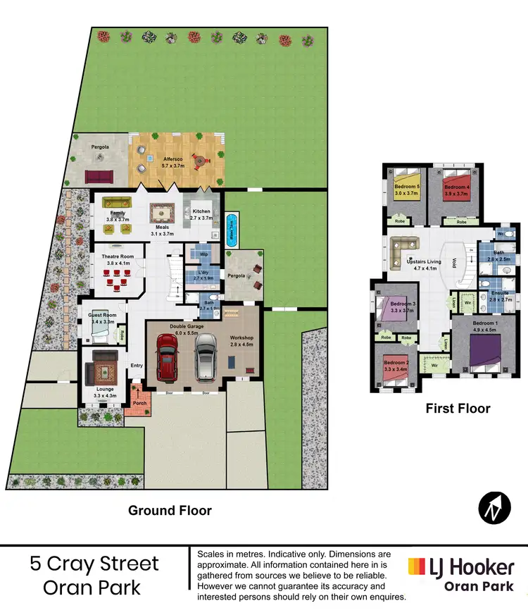 Floorplan of Homely house listing, 5 Cray Street, Oran Park NSW 2570
