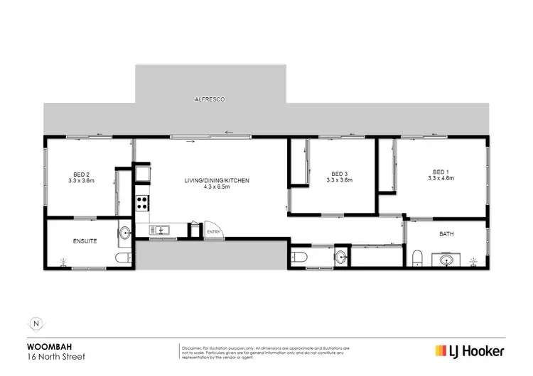 Floorplan of Homely house listing, 16 North Street, Woombah NSW 2469