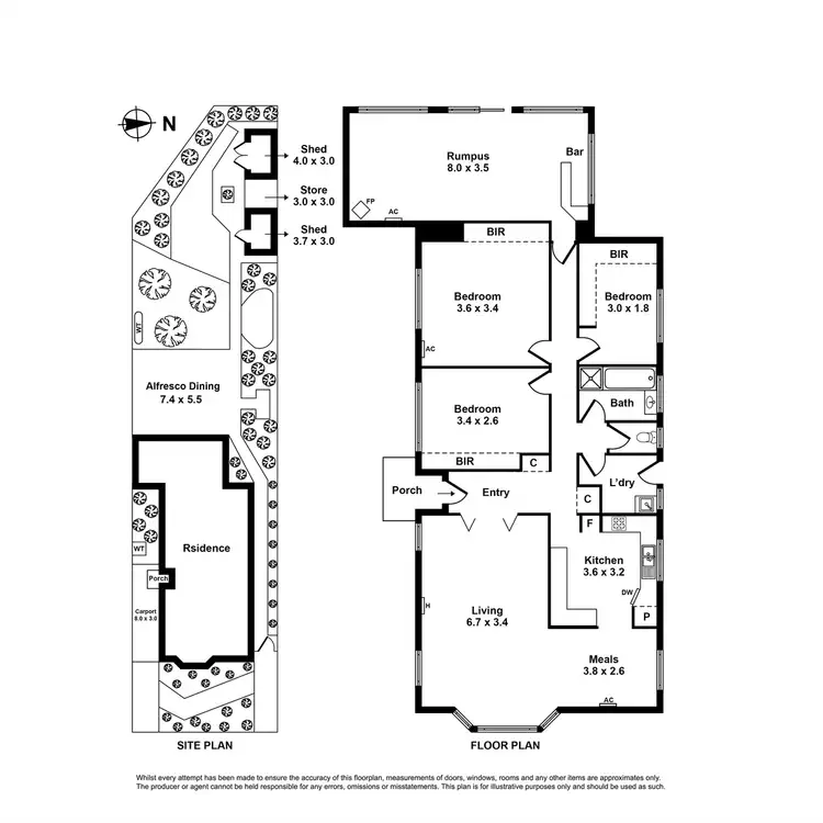 Floorplan of Homely house listing, 74 Ailsa Street South, Altona Meadows VIC 3028
