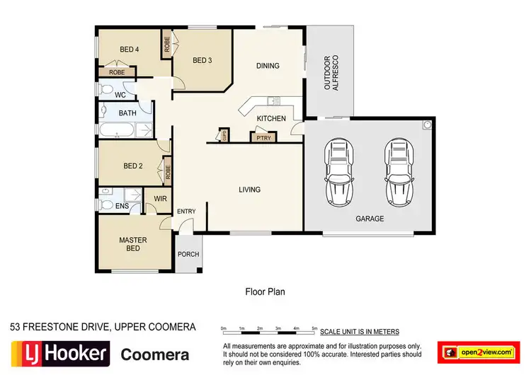 Floorplan of Homely house listing, 53 Freestone Drive, Upper Coomera QLD 4209