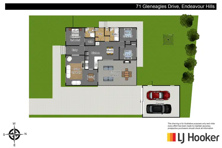 Floorplan of Homely house listing, 71 Gleneagles Drive, Endeavour Hills VIC 3802