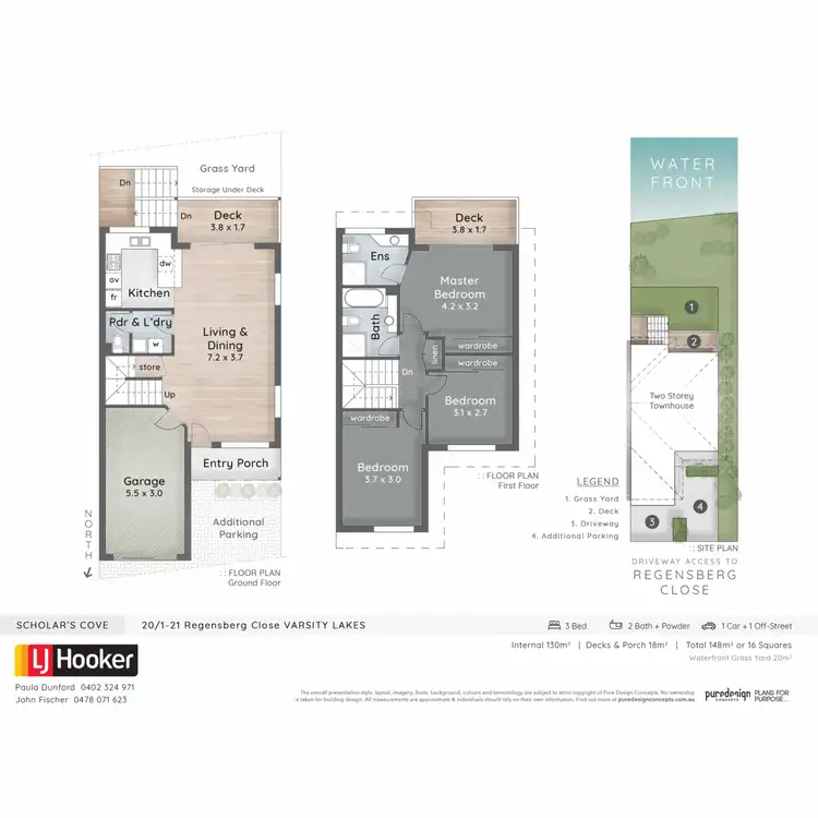 Floorplan of Homely townhouse listing, 20/1 - 21 Regensberg Close, Varsity Lakes QLD 4227