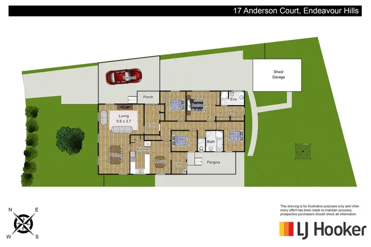 Floorplan of Homely house listing, 17 Anderson Court, Endeavour Hills VIC 3802