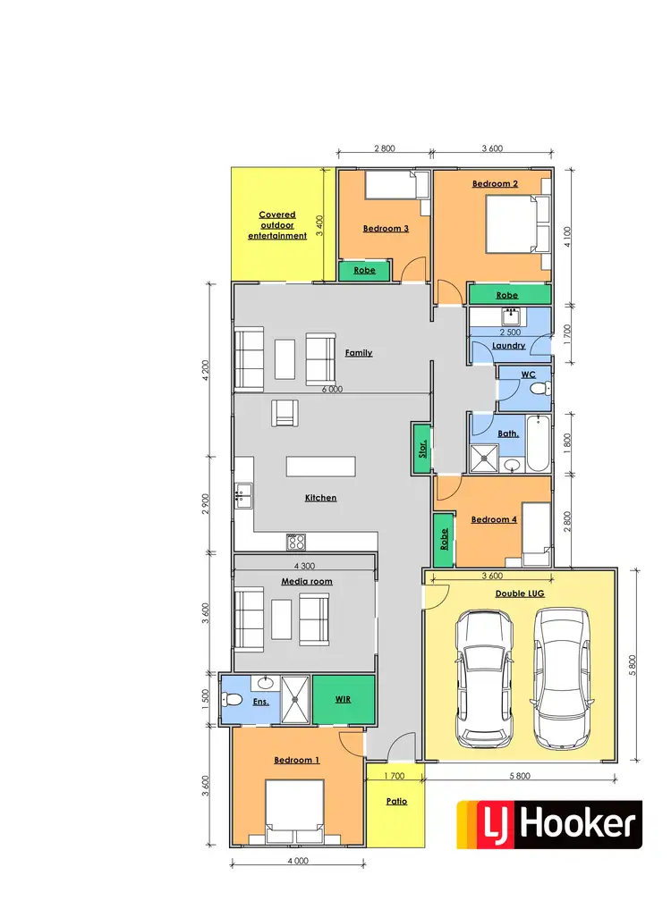 Floorplan of Homely house listing, 60 Albatross Way, Old Bar NSW 2430