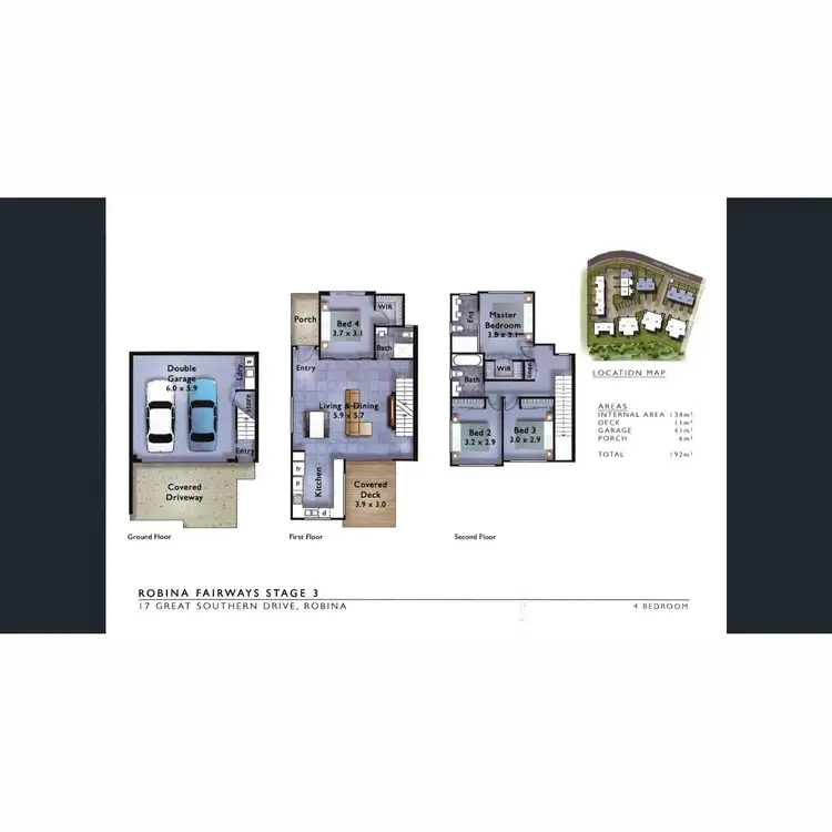 Floorplan of Homely townhouse listing, 35/17 Great Southern Drive, Robina QLD 4226