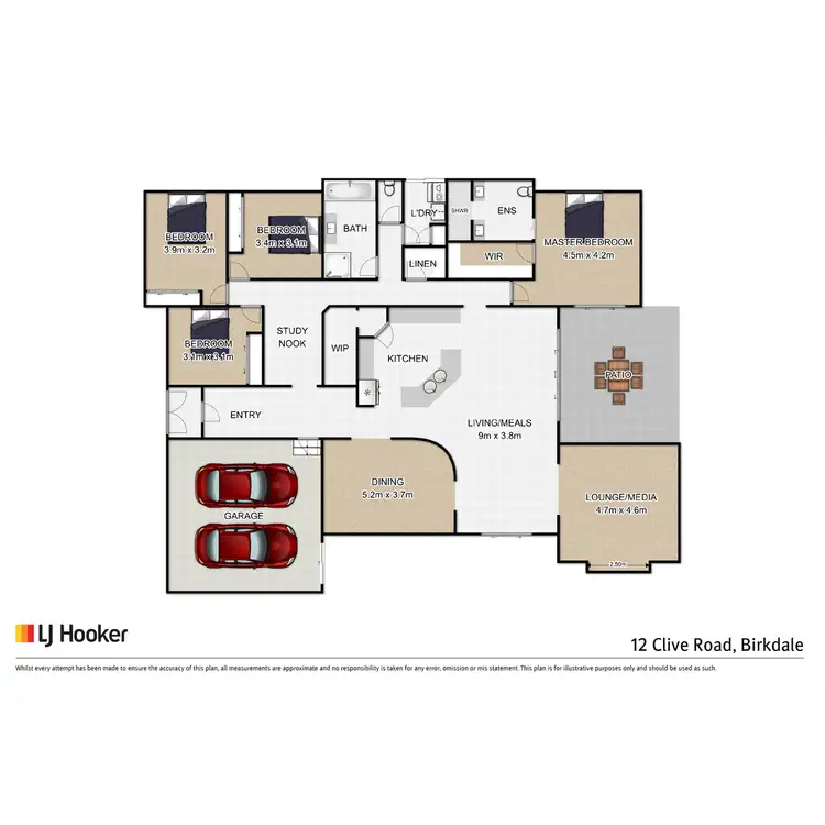Floorplan of Homely house listing, 12 Clive Road, Birkdale QLD 4159