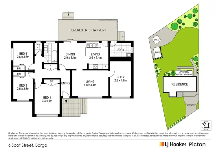 Floorplan of Homely house listing, 6 Scot Street, Bargo NSW 2574