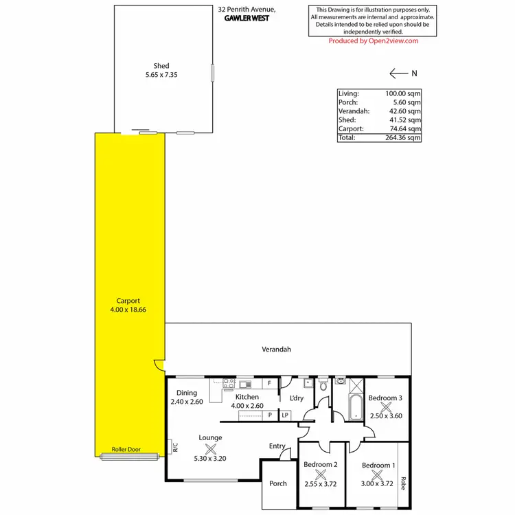 Floorplan of Homely house listing, 32 Penrith Avenue, Gawler West SA 5118