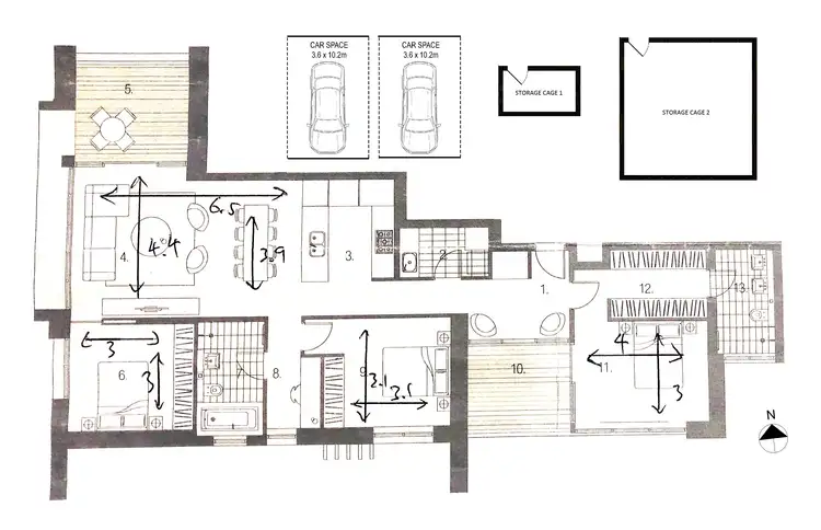 Floorplan of Homely unit listing, 601/5 Meikle Place, Ryde NSW 2112