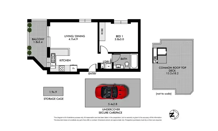 Floorplan of Homely apartment listing, 26/173-175 Cathedral Street, Woolloomooloo NSW 2011