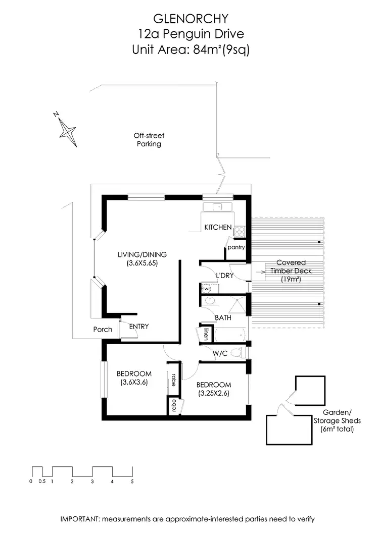 Floorplan of Homely unit listing, 2/12 Penguin Drive, Glenorchy TAS 7010