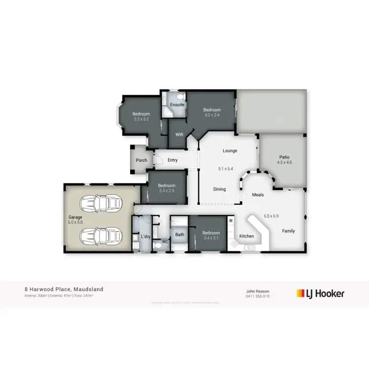 Floorplan of Homely house listing, 8 Harwood Place, Maudsland QLD 4210