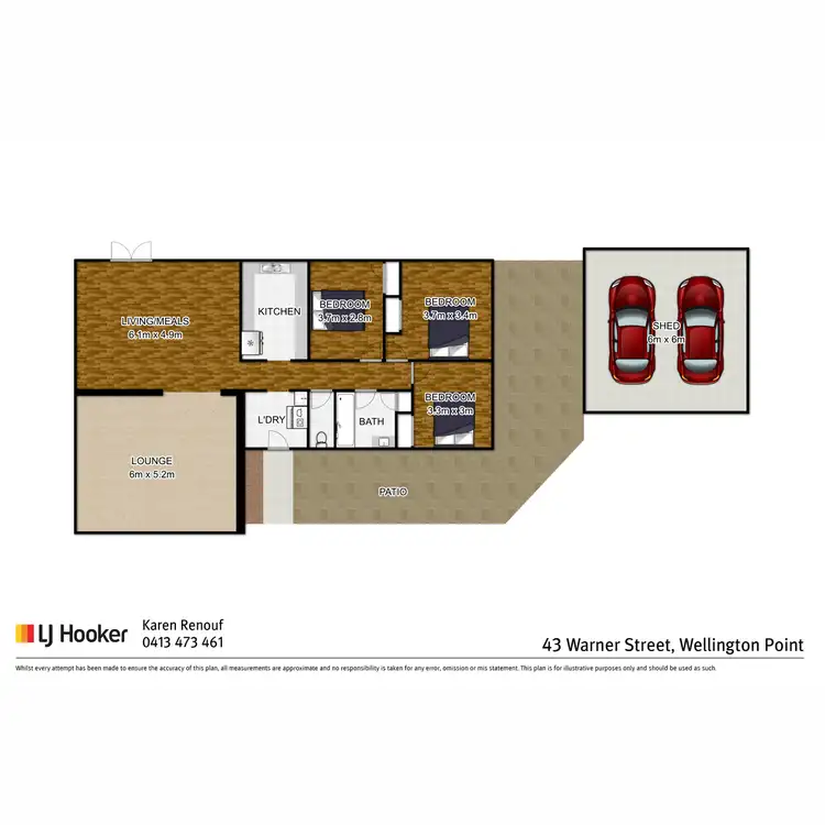Floorplan of Homely house listing, 43 Warner Street, Wellington Point QLD 4160