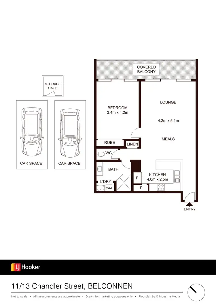 Floorplan of Homely unit listing, 11/13 Chandler Street, Belconnen ACT 2617
