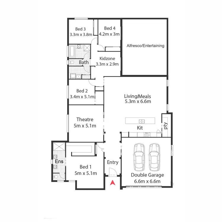 Floorplan of Homely house listing, 3 Mann Place, Wellington Point QLD 4160