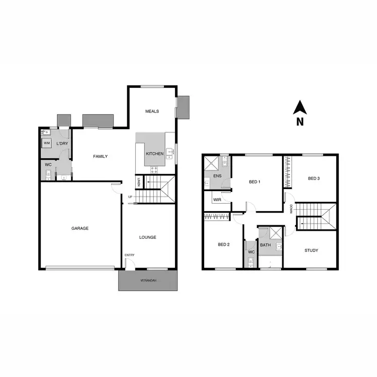 Floorplan of Homely townhouse listing, 4/25-27 Jandamarra Street, Ngunnawal ACT 2913