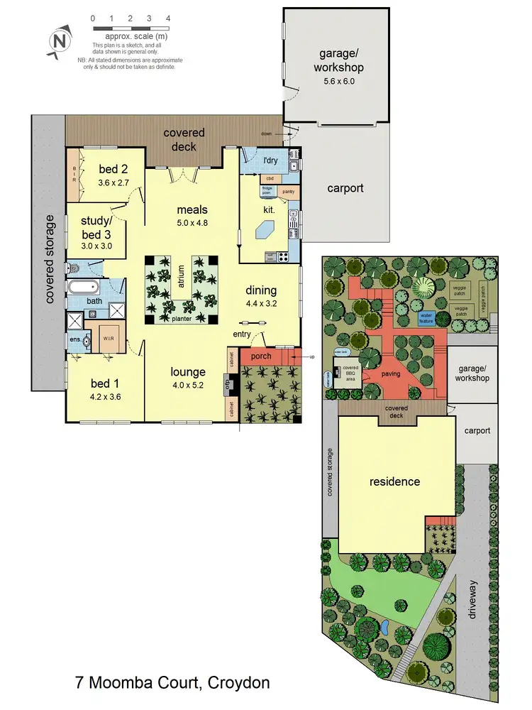 Floorplan of Homely house listing, 7 Moomba Court, Croydon VIC 3136