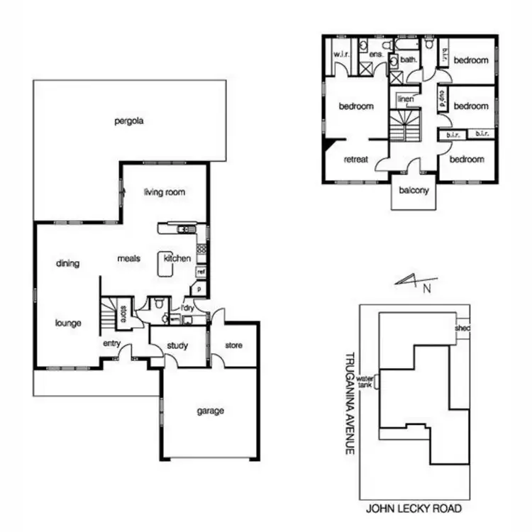 Floorplan of Homely house listing, 1 John Lecky Road, Seabrook VIC 3028