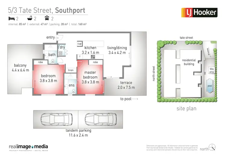 Floorplan of Homely apartment listing, 5/3 Tate Street, Southport QLD 4215