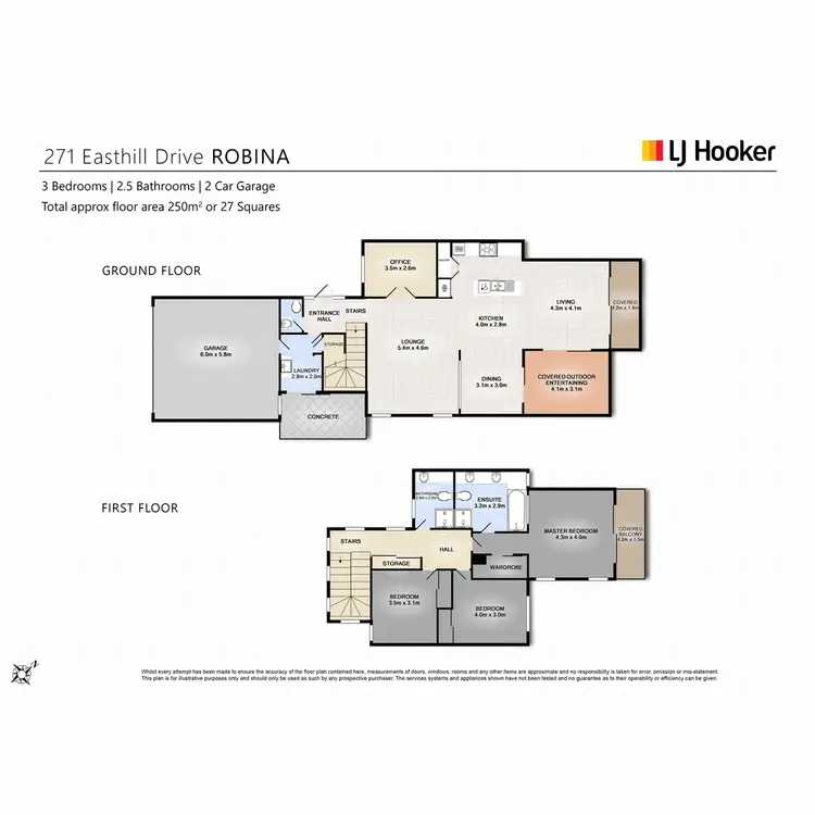 Floorplan of Homely house listing, 271 Easthill Drive, Robina QLD 4226