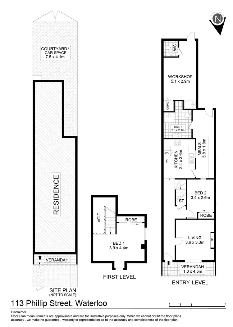 Floorplan of Homely house listing, 113 Phillip Street, Waterloo NSW 2017