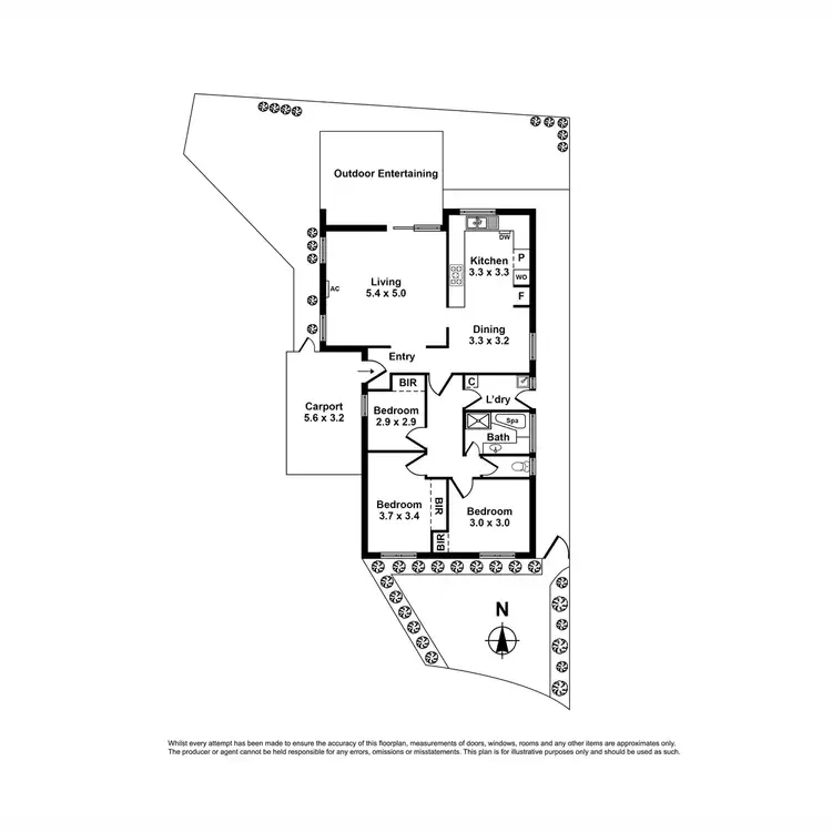 Floorplan of Homely unit listing, 1/7 Royal Court, Seabrook VIC 3028