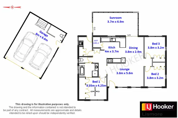 Floorplan of Homely house listing, 1 Magnolia Place, Goonellabah NSW 2480