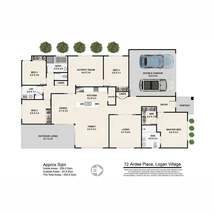 Floorplan of Homely house listing, 72 Ardee Place, Logan Village QLD 4207