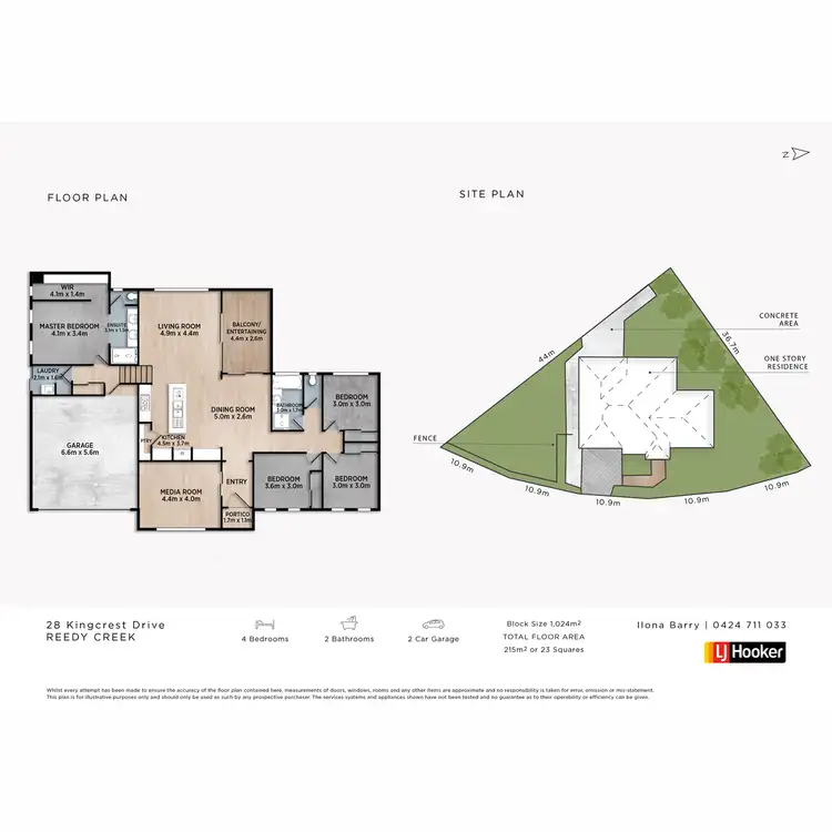 Floorplan of Homely house listing, 28 Kingcrest Drive, Reedy Creek QLD 4227