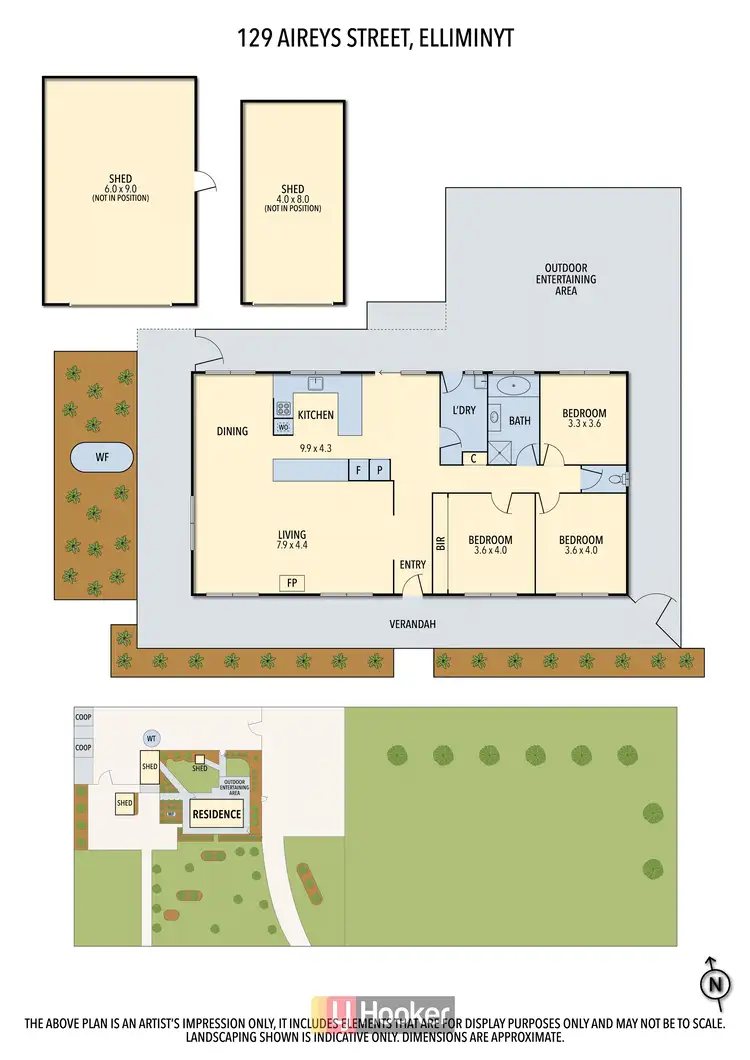 Floorplan of Homely house listing, 129 Aireys Street, Elliminyt VIC 3250