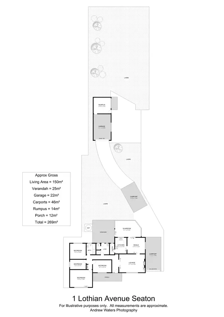 Floorplan of Homely house listing, 1 Lothian Avenue, Seaton SA 5023