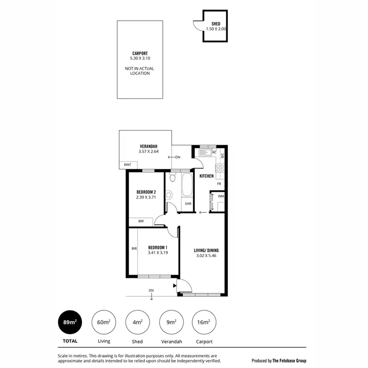 Floorplan of Homely unit listing, 3/4 Belleview Court, Klemzig SA 5087