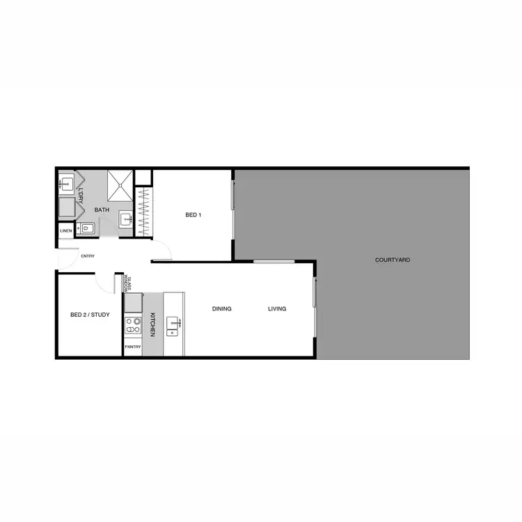 Floorplan of Homely apartment listing, 90/230 Flemington Road, Harrison ACT 2914