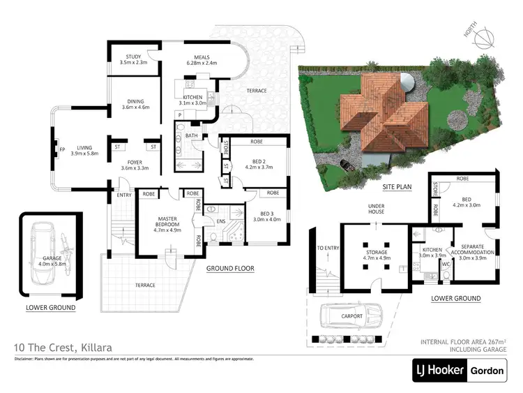 Floorplan of Homely house listing, 10 The Crest, Killara NSW 2071