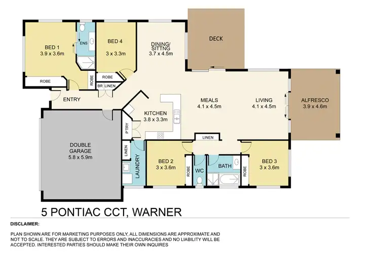 Floorplan of Homely house listing, 5 Pontiac Circuit, Warner QLD 4500